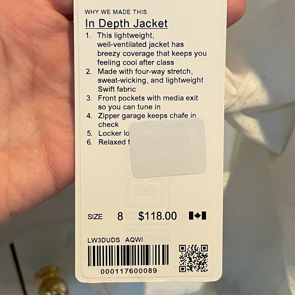 Lululemon In Depth Jacket NWT - Picture 4 of 6